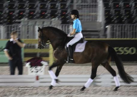 Lendon Gray puts young riders through their paces demonstrating the elegance, rideability, and versatility of the USPRE. 