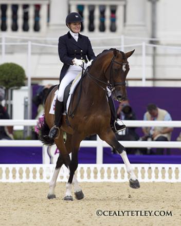 Ashley Holzer of Toronto, ON, riding Breaking Dawn finished 24th individually at the 2012 London Olympic Games (Photo: Cealy Tetley)