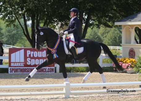 Emily Wagner and Wake Up Markel/USEF National Developing Horse Champion, 2014. (Photo: Mary Phelps - DressageDaily.com)