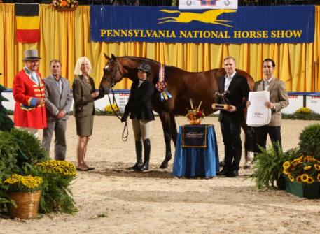Dr. Betsee Parker's OVATION awarded Junior Hunter Grand Champion for a record third consecutive year