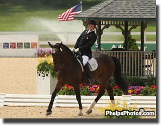 2010 WEG US Team Para Dressage member, Jonathan Wentz and NTEC Richter Scale perform a Musical Freestyle at the NAJYRC as a demo ride.