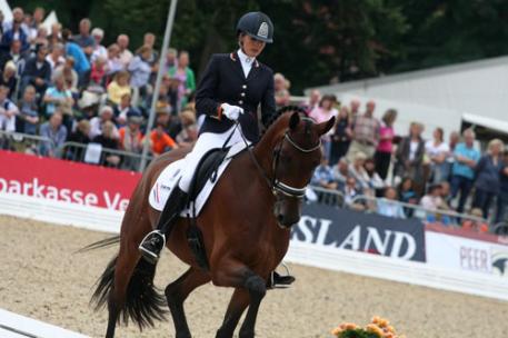 The silver medal became Borencio ridden by Emmelie Scholtens
