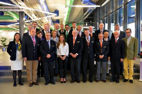 The members of the FEI Bureau in their meeting on Nov 4 pictured at the Montreux Music and Convention Centre 2m2c in Switzerland. (Photo: © Edouard Curchod/FEI)
