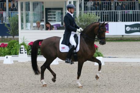 Hughes was impressive with DV Stenkjers Nadonna (Photo: Marjon Hoen for dressagedirect)