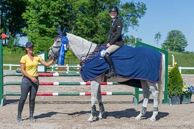 Ella Haase and Northern Pines Sophie with trainer Cody Weverstad