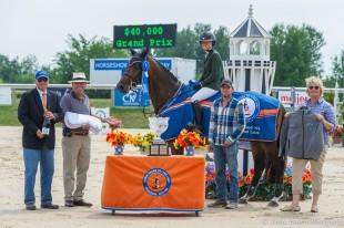 Attack II and Amanda Derbyshire collect their awards