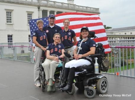 USA Team 2012 (Left to Right, top to bottom) Chef d'Equipe Missy Ransehousen, Jon Wentz, Rebecca Hart, Dale Dedrick and Donna Ponessa (Photo: Lindsay Yosay McCall)