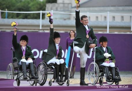 Ireland Team Bronze (left to to right) Geraldine Savage, Helen Kearney, James Dwyer, and Eilish Byrne (Photo: Lindsay Yosay McCall) 