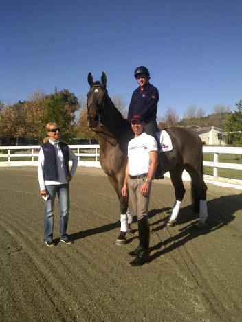David Wightman on Partous with Anne Gribbons and Steffen Peters.