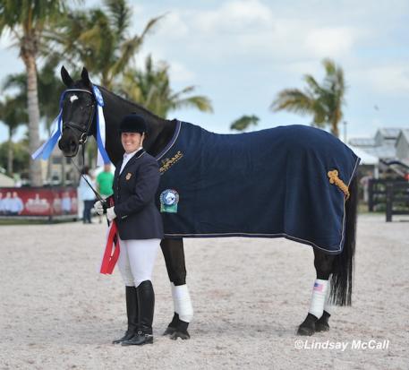Mary Jordan and Sebastian earn High Point Rider award at the 2013 Adequan Global Dressage Festival CPEDI3* (Photo: (C) Lindsay McCall)