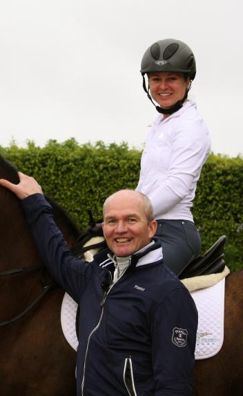 Devon Kane and Hubertus Schmidt.  (Photo courtesy of Diamante Farms)