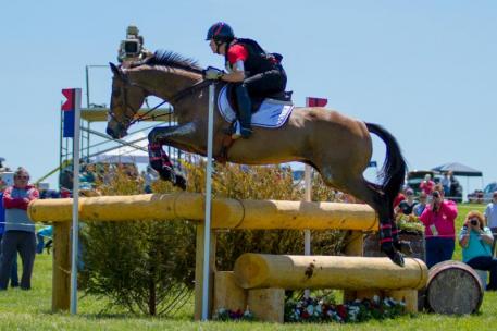 Rachel McDonough and Irish Rhythm at 2014 CCI 4* Rolex Kentucky Three Day Event. Photo courtesy of Cheryl Denault