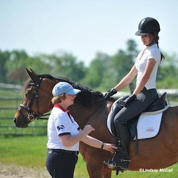 Hanneke Gerritsen speaks to Elle Wooley aboard Clever (P Sparrow Socks). Photo (c) Lindsay McCall