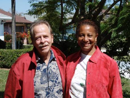 Recipient Joe McCloskey with EAF's Janise Gray