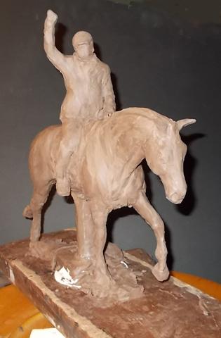 Jonathan Wentz Memorial Perpetual Trophy  This trophy is in a clay form. The bronze trophy goes through phases of production before it reaches the final bronzed look.