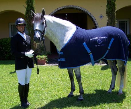 Carmen Franco and Acolito Interagro won the Interagro Lusitanos High Score award in 2012. (Photo courtesy of Carmen Franco)