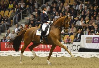 Adelinde Cornelissen (NED) and Jerich Parzival in the first leg of the Reem Acra FEI World Cup™ Dressage 2012/2013 in Odense (DEN). (Photo: Annette Boe Ostergard/FEI)
