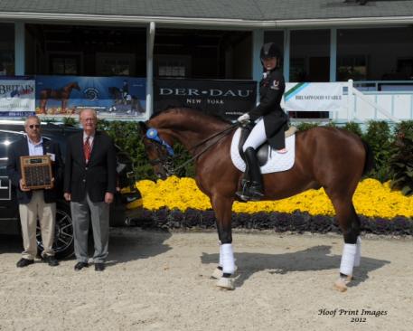Canadian Alexandra Reid and her mount V.I.P (Rousseau x Nastrade) swept the Young Rider classes this year. (Photo: Hoof Print Images)