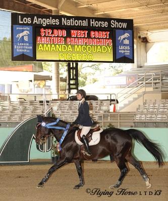 Amanda McQuady and Picardo top the amateur card. Photo: Flying Horse Photography