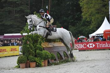 Andrew Nicholson and Cruise Control, pictured at the HSBC Complex, sailed into the lead after Cross Country at Luhmühlen CCI4*, presented by DHL PAKET (Photo: Kit Houghton/FEI).