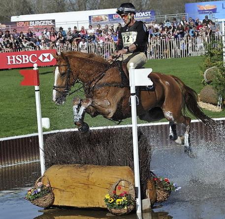Andrew Nicholson, pictured here with Nereo at Mitsubishi Motors Badminton Horse Trials, has maintained his lead of the HSBC FEI Classics™ into the penultimate leg at Luhmühlen CCI4*, presented by DHL PAKET (Photo: Kit Houghton/FEI)