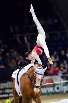 Italy’s Anna Cavallaro, FEI World Cup™ Vaulting 2012/2013 champion pictured with Harley, will be working hard to defend her title this year as she goes head-to-head with the world’s best athletes in the 2013/2014 series. (Photo: Daniel Kaiser/FEI)
