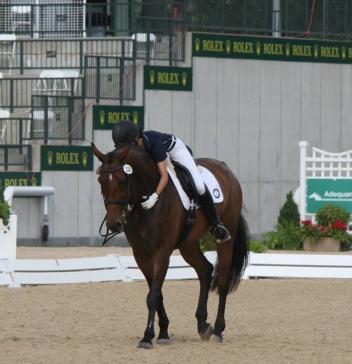 Ayden Uhlir (18-years-old) from Texas won the Individual Young Rider Gold Medal with her horse, Sjapoer, a 13-year-old KWPN(Contango x Jenia/Wolfgang) Photo: Victoria Trout