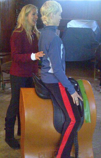 Jennifer pinpoints body imbalance standing, walking and in the saddle before the horse is involved.
