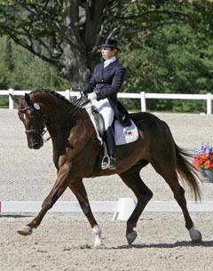 Patricia Becker and Wish won the first FEI Prix St. Georges class at the Dressage by the Bay Fall Classic. Photo © 2010 Lauren Fisher/PMG.