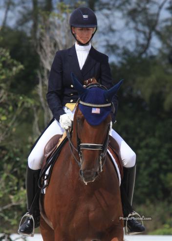 Heather Blitz and Paragon were the high score CDI rider wearing a helmet to be presented with the Courtney King Dye Helmet Awareness Award presented by Hampton Green Farm, Rene Isler and GPA Helmet Company.