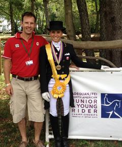 Jaimey Irwin and Camille Frechette (winning Team Bronze 2012) Photo: Tina Irwin