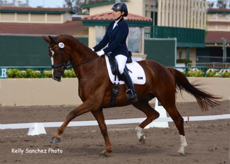 Elizabeth Ball and and Caravaggio at the Del Mar National 2014 Phto: Kelly Sanchez