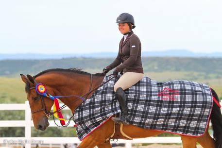Carly Coles and Contessa, owned by Claire Parr - &dollar;1,500 Marshall &amp; Sterling Children's Jumper Classic Winners. Photo by Mary Adelaide Brakenridge