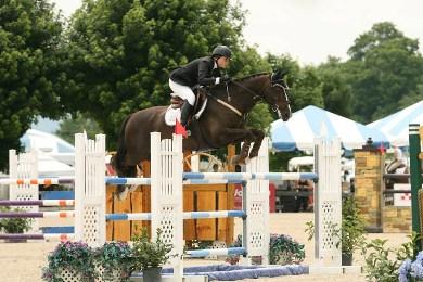 Canada’s Carly Morrison riding Duvel won the ,000 SJHOF High Junior/Amateur-Owner Classic on Sunday, July 7, at the Vermont Summer Festival in East Dorset, VT. David Mullinix Photography 