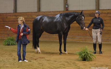 Chef d'Equipe Diane Langer at FEI jog