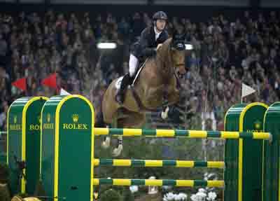 Scott Brash (GBR) and Hello Sanctos, second in the Rolex Grand Prix, Geneva 2013 © Rolex/Kit Houghton