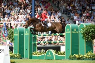 Second place Kent Farrington riding Voyeur &copy; Rolex/Kit Houghton