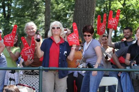 The Crowd at Gladstone respond to the Colbert Report (Photo: Tigger Montague)