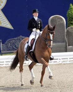Best German competitor in Hagen and first time competing since WEG, Anabel Balkenhol and Dablino
