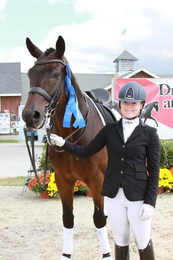 "Barbara "Bebe" Davis and Rotano at Dressage at Devon