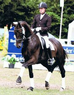 Stefan Blanken on Doolittle 2nd place at the Hadeln Riding Horse Championships at Dobrock in August 2010
