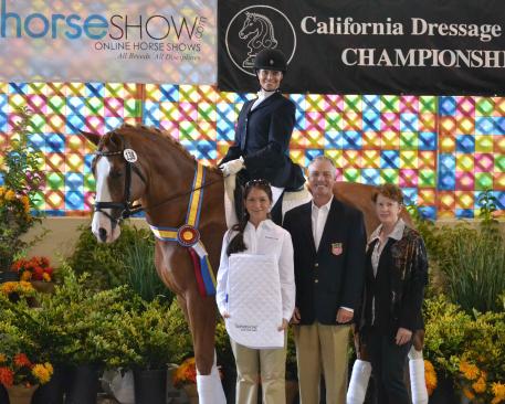 Bettina Loy and "Carette MG" win the CDS Young Horse Futurity for Five-Year-Olds. (Photo: Jennifer M. Keeler)