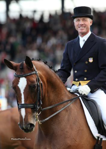 Jan Ebeling and Rafalca at the closing ceremonies Aachen CHIO 2010 (photo: Mary Phelps - phelpsphotos.com)