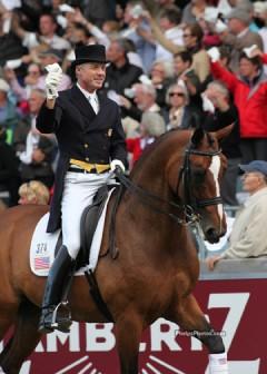 Jan Ebeling and Rafalca at the closing ceremonies Aachen CHIO 2010 (photo: Mary Phelps - phelpsphotos.com