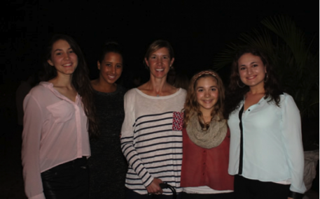 L-R Ayden Uhlir, Genay Vaughn, Courtney King-Dye, Rosie Julian Simoes, Emily Smith Photo: Betsy LaBelle