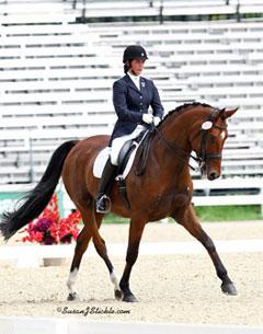 Esmee Ingham of West Vancouver, BC, riding Norseman, won the bronze medal in the Junior Freestyle at the 2010 NAJYRC (Photo SusanJStickle.com)