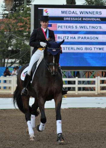 USA Dressage wins all there individual medals: Heather Blitz-Silver, Steffen Peters, Gold, and Marisa Festerling, Bronze
