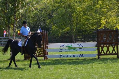 George H. Morris demonstrating proper flat work.