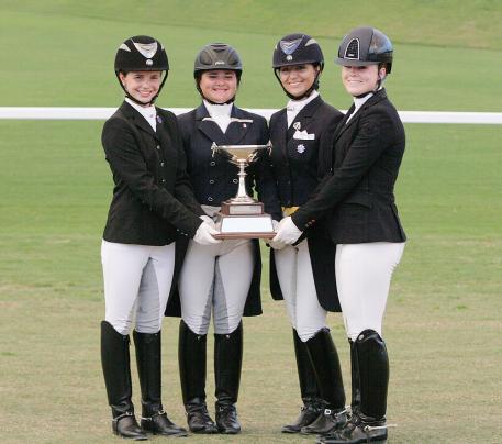 Youth Trophy with four sides for each years winner in FEI Pony, Junior, Young Rider, and U25 at the Florida International Youth Dressage Championships Photo: Betsy LaBelle