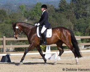 Gail Baum enjoys her success in the show ring with her new partner, Wimenta CLPhoto: Debbie Hansen